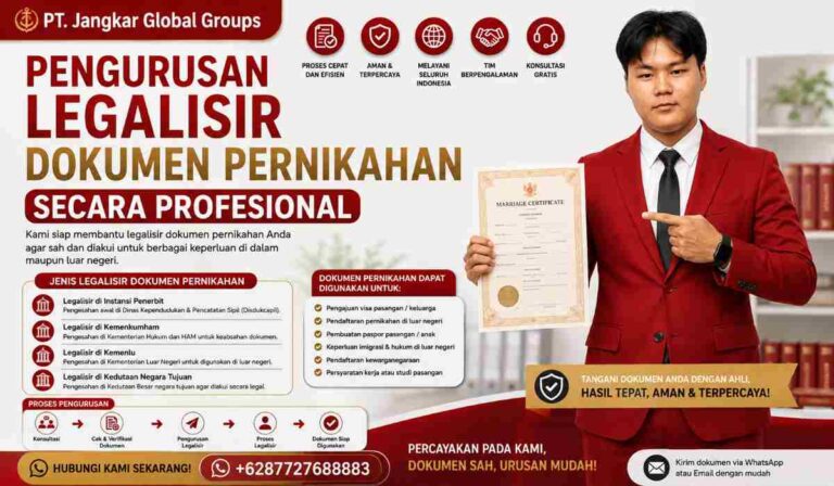 Pengurusan Legalisir Dokumen Pernikahan Secara Profesional