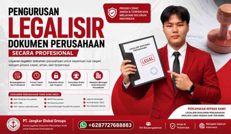 Pengurusan Legalisir Dokumen Perusahaan Secara Profesional
