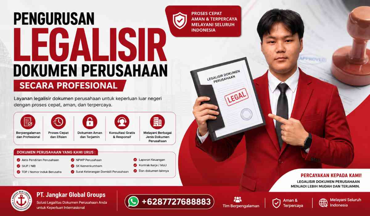 Pengurusan Legalisir Dokumen Perusahaan Secara Profesional