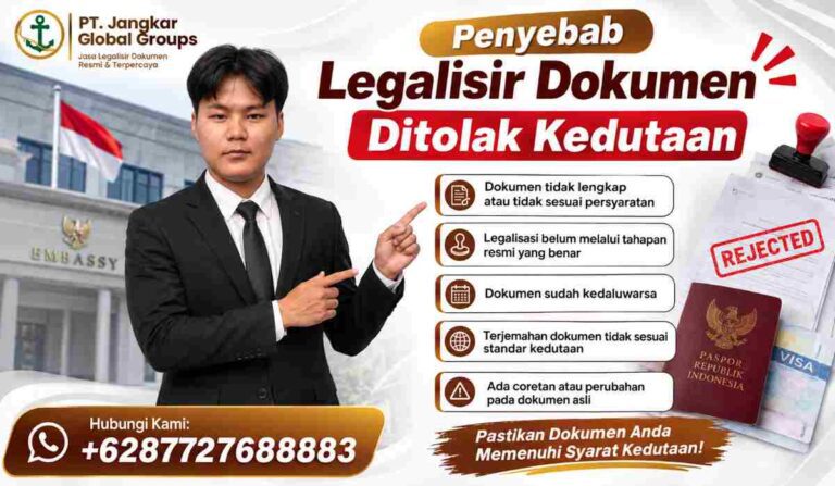 Penyebab Legalisir Dokumen Ditolak Kedutaan