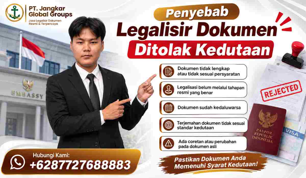 Penyebab Legalisir Dokumen Ditolak Kedutaan