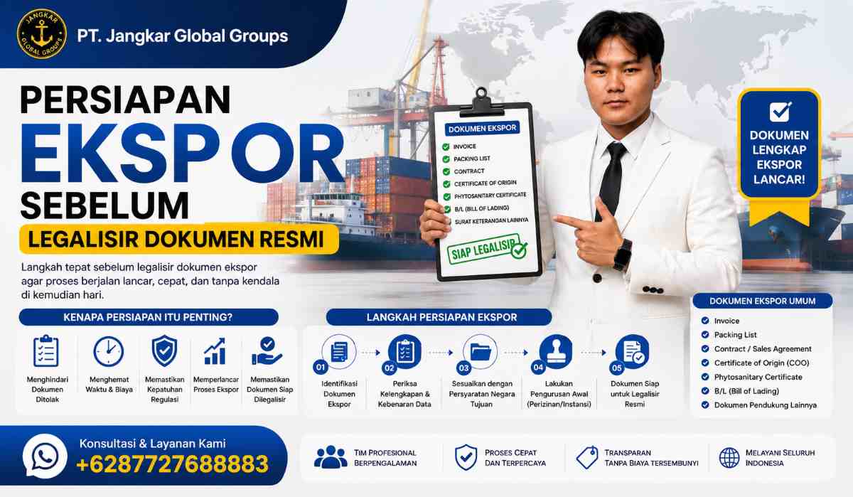 Persiapan Ekspor Sebelum Legalisir Dokumen Resmi