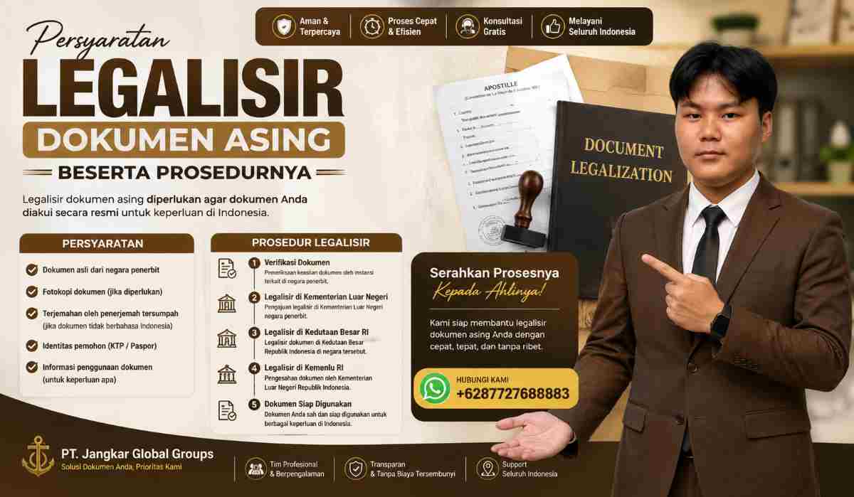 Persyaratan Legalisir Dokumen Asing Beserta Prosedurnya