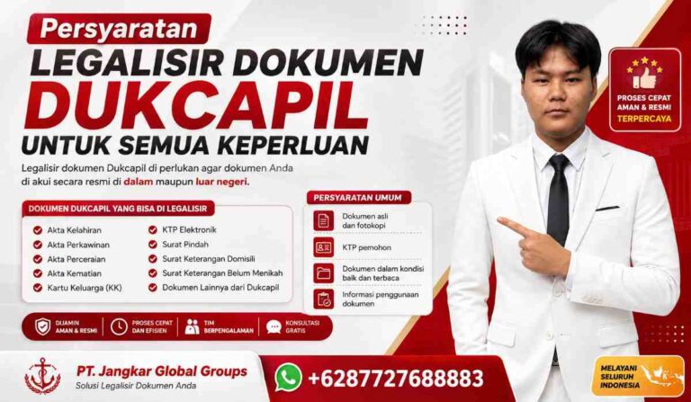 Persyaratan Legalisir Dokumen Dukcapil untuk Semua Keperluan