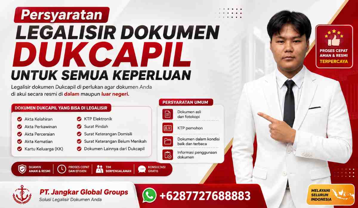 Persyaratan Legalisir Dokumen Dukcapil untuk Semua Keperluan