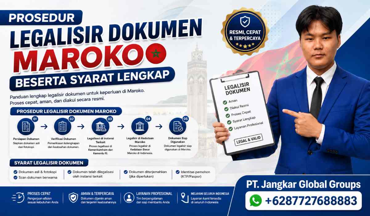 Prosedur Legalisir Dokumen Maroko Beserta Syarat Lengkap