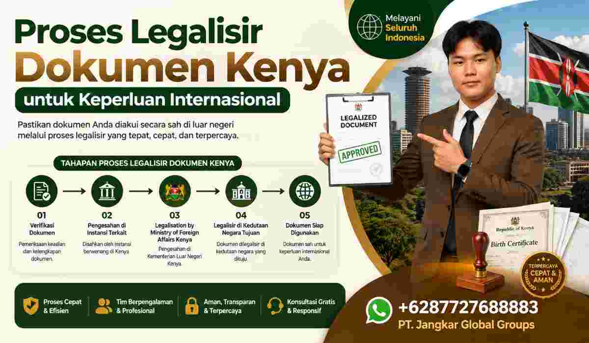 Proses Legalisir Dokumen Kenya untuk Keperluan Internasional