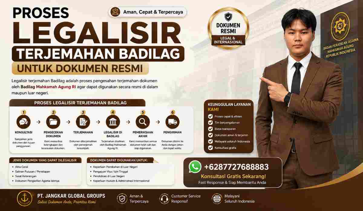 Proses Legalisir Terjemahan Badilag untuk Dokumen Resmi
