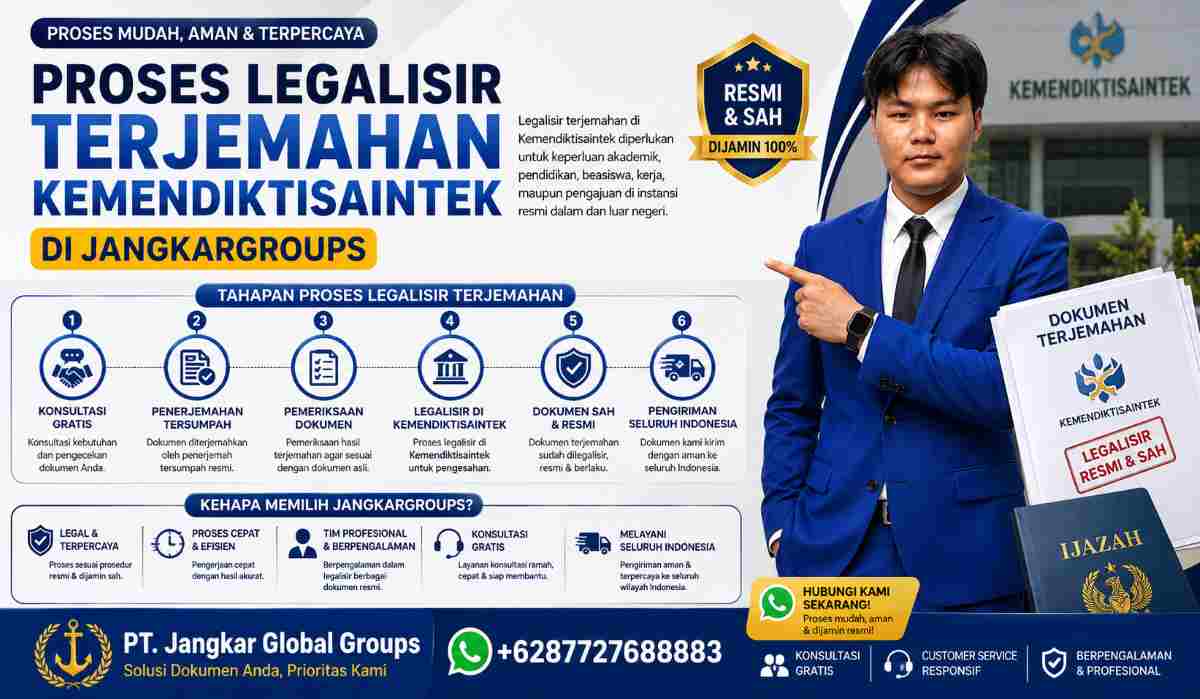 Proses Legalisir Terjemahan Kemendiktisaintek di JangkarGroups