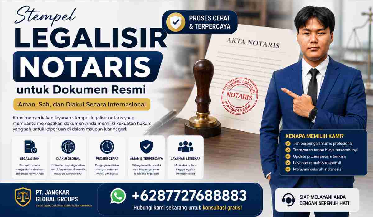 Stempel Legalisir Notaris untuk Dokumen Resmi