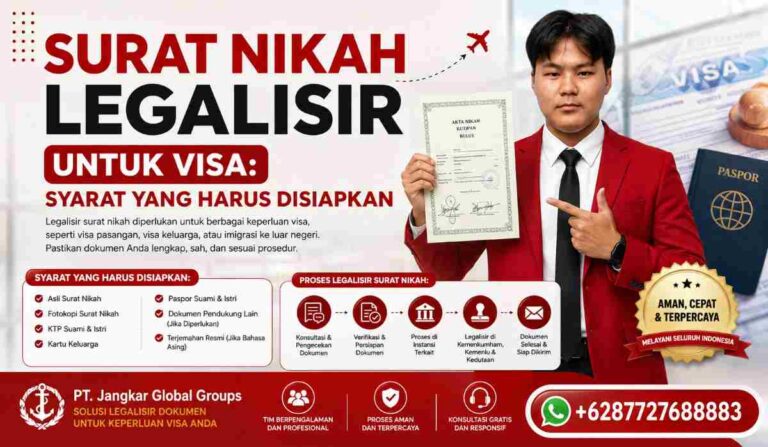 Surat Nikah Legalisir untuk Visa Syarat yang Harus Disiapkan