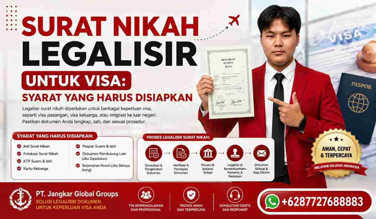 Surat Nikah Legalisir untuk Visa Syarat yang Harus Disiapkan