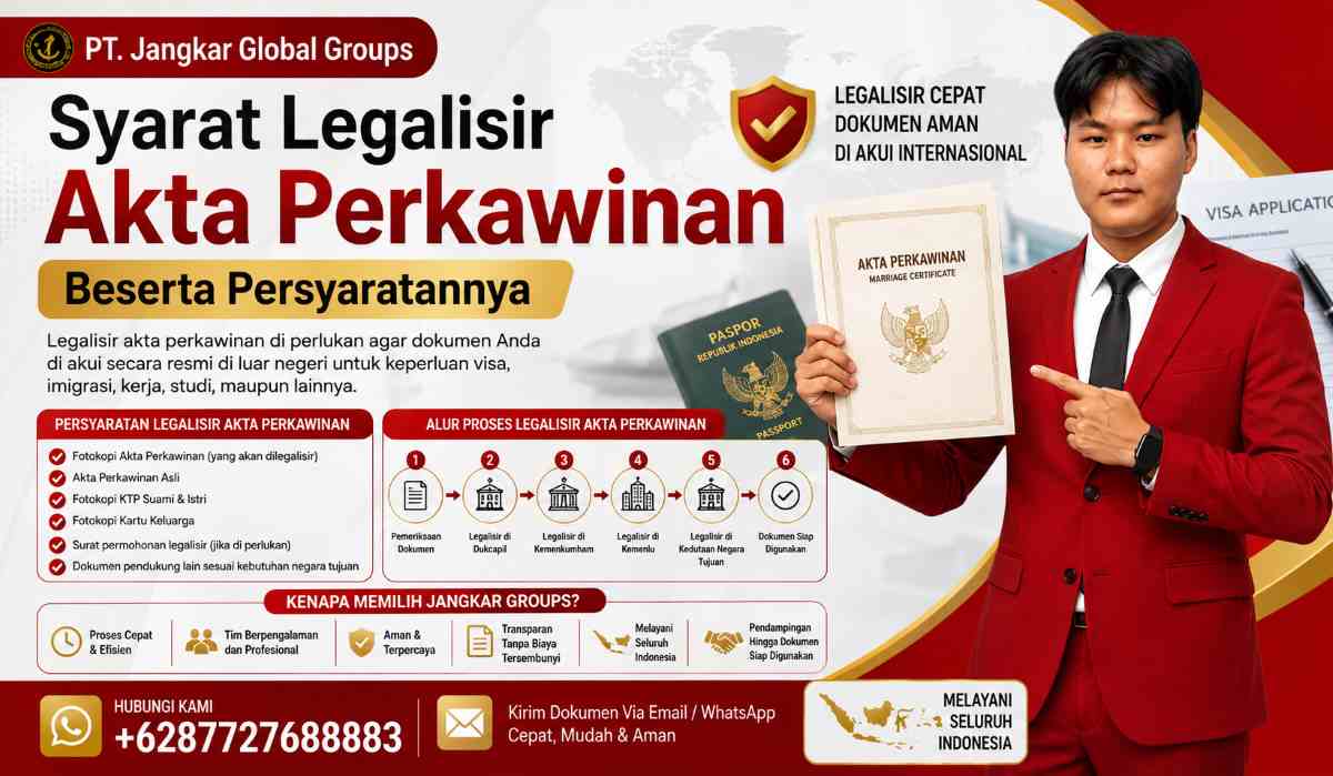 Syarat Legalisir Akta Perkawinan Beserta Persyaratannya