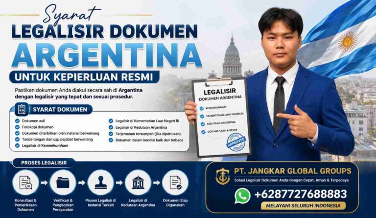 Syarat Legalisir Dokumen Argentina untuk Keperluan Resmi