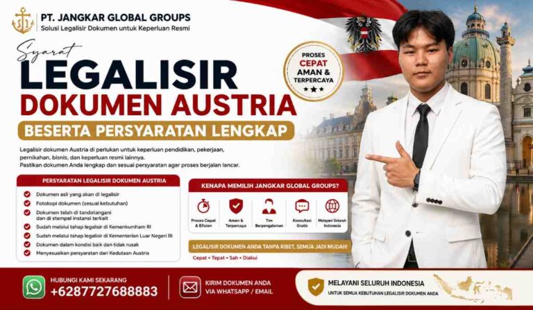 Syarat Legalisir Dokumen Austria Beserta Persyaratan Lengkap