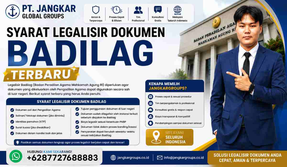 Syarat Legalisir Dokumen Badilag Terbaru