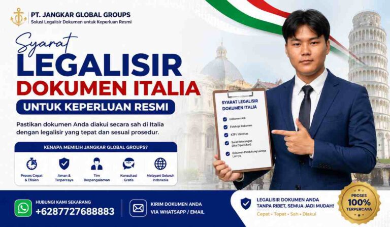 Syarat Legalisir Dokumen Italia untuk Keperluan Resmi