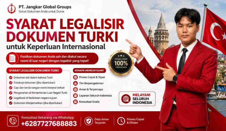 Syarat Legalisir Dokumen Turki untuk Keperluan Internasional