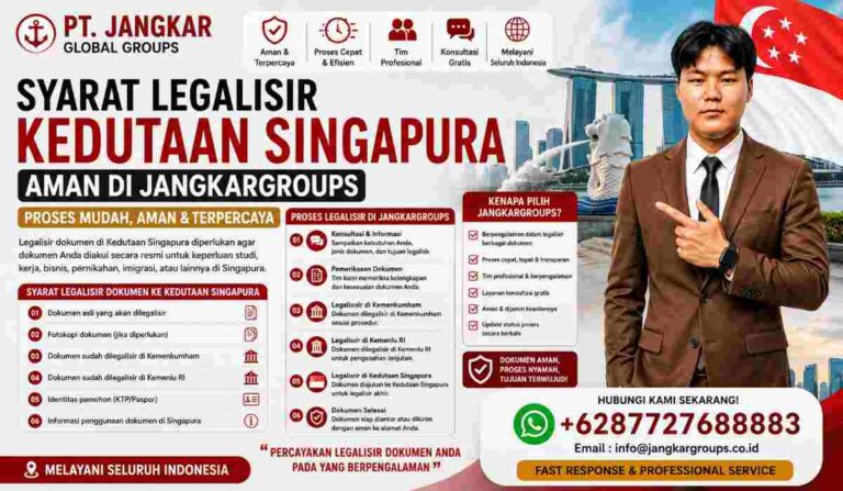 Syarat Legalisir Kedutaan Singapura Aman di JangkarGroups