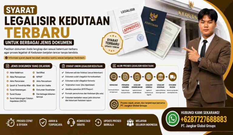 Syarat Legalisir Kedutaan Terbaru untuk Berbagai Jenis Dokumen