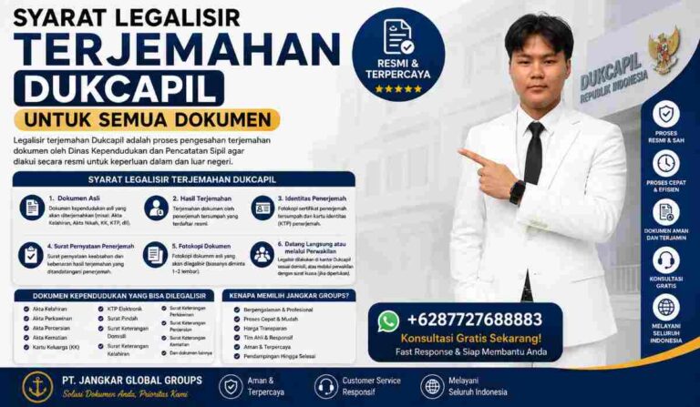 Syarat Legalisir Terjemahan Dukcapil untuk Semua Dokumen