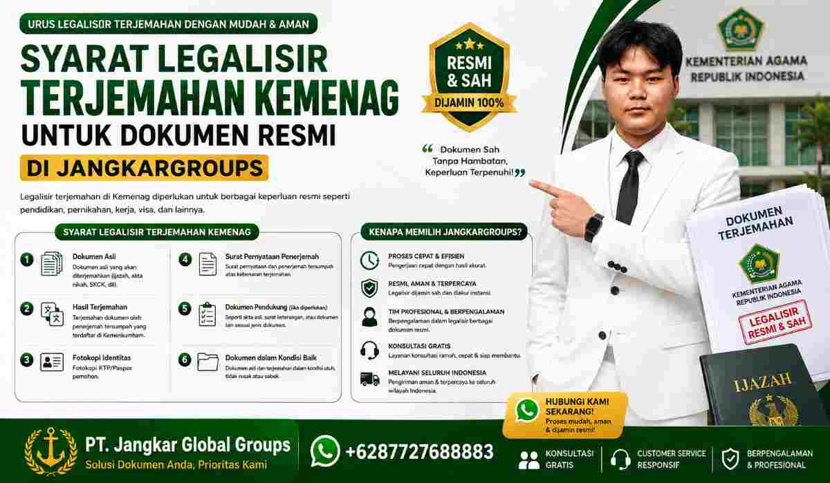 Syarat Legalisir Terjemahan Kemenag untuk Dokumen Resmi