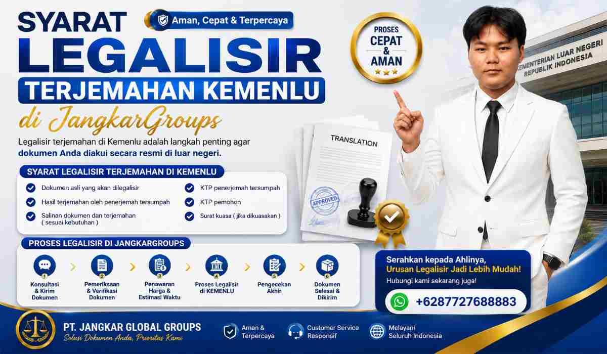 Syarat Legalisir Terjemahan Kemenlu di JangkarGroups