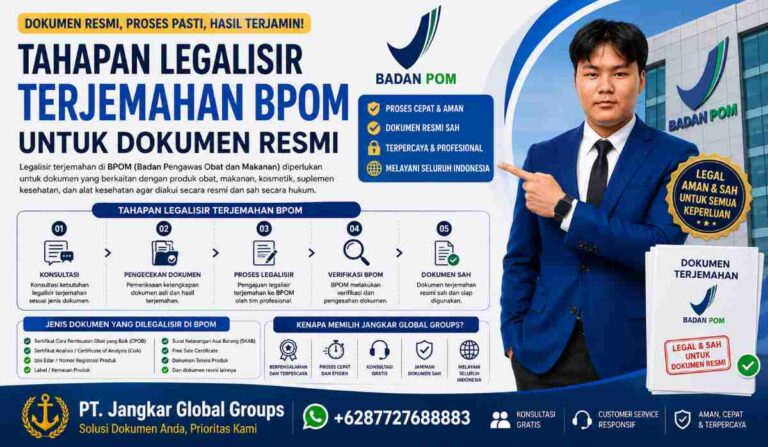 Tahapan Legalisir Terjemahan BPOM untuk Dokumen Resmi