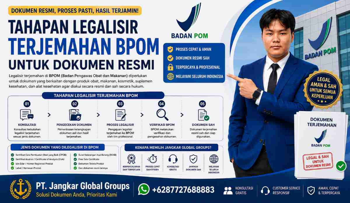 Tahapan Legalisir Terjemahan BPOM untuk Dokumen Resmi