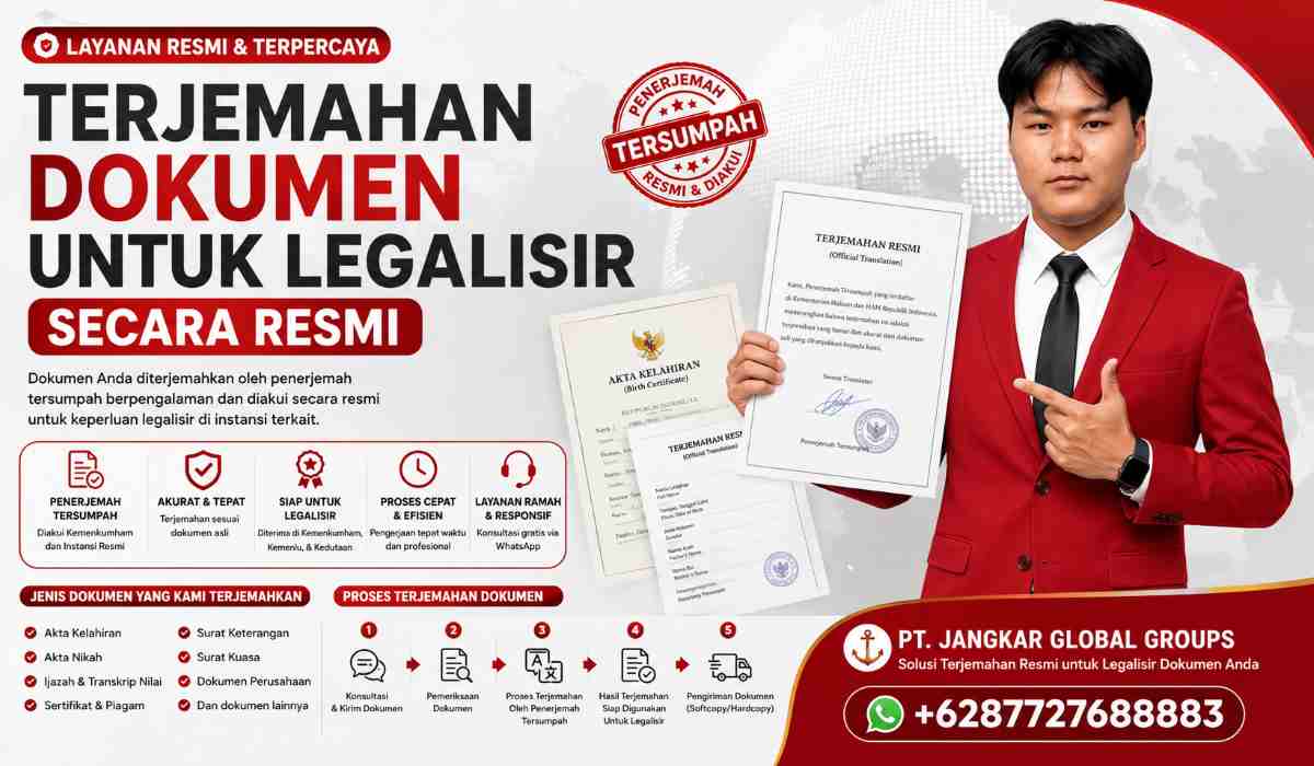 Terjemahan Dokumen untuk Legalisir Secara Resmi