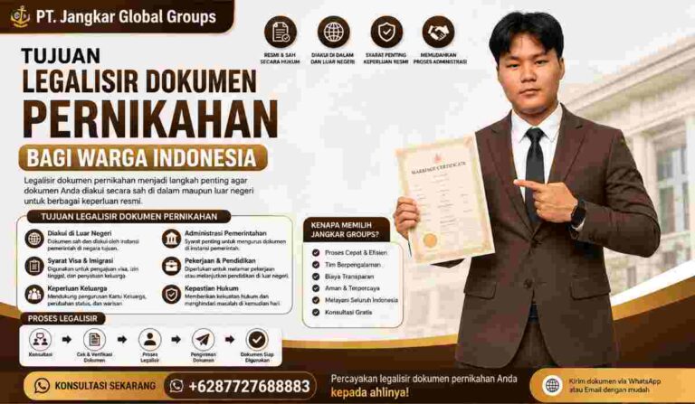 Tujuan Legalisir Dokumen Pernikahan bagi Warga Indonesia
