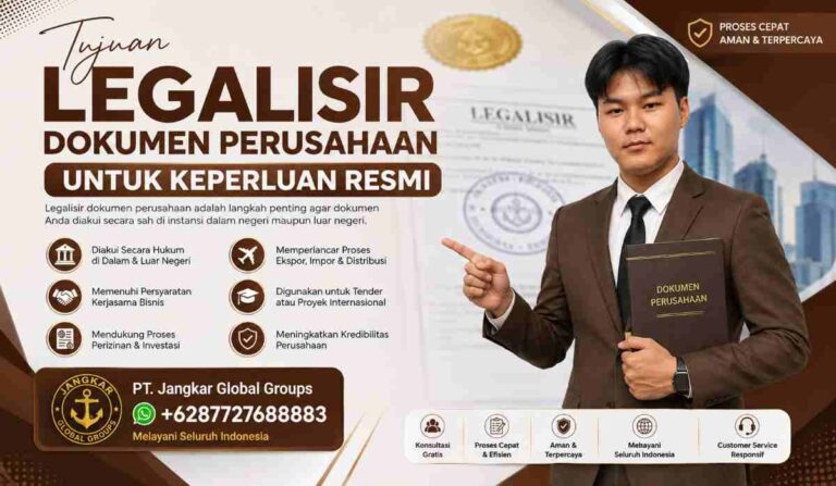 Tujuan Legalisir Dokumen Perusahaan untuk Keperluan Resmi