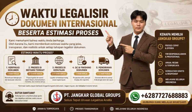 Waktu Legalisir Dokumen Internasional Beserta Estimasi Proses