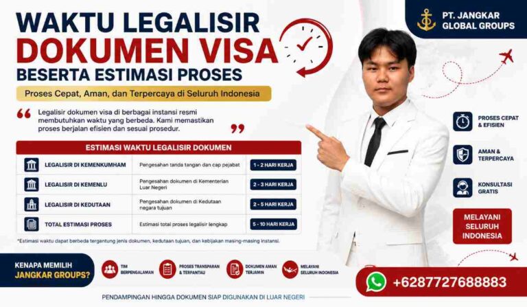 Waktu Legalisir Dokumen Visa Beserta Estimasi Proses