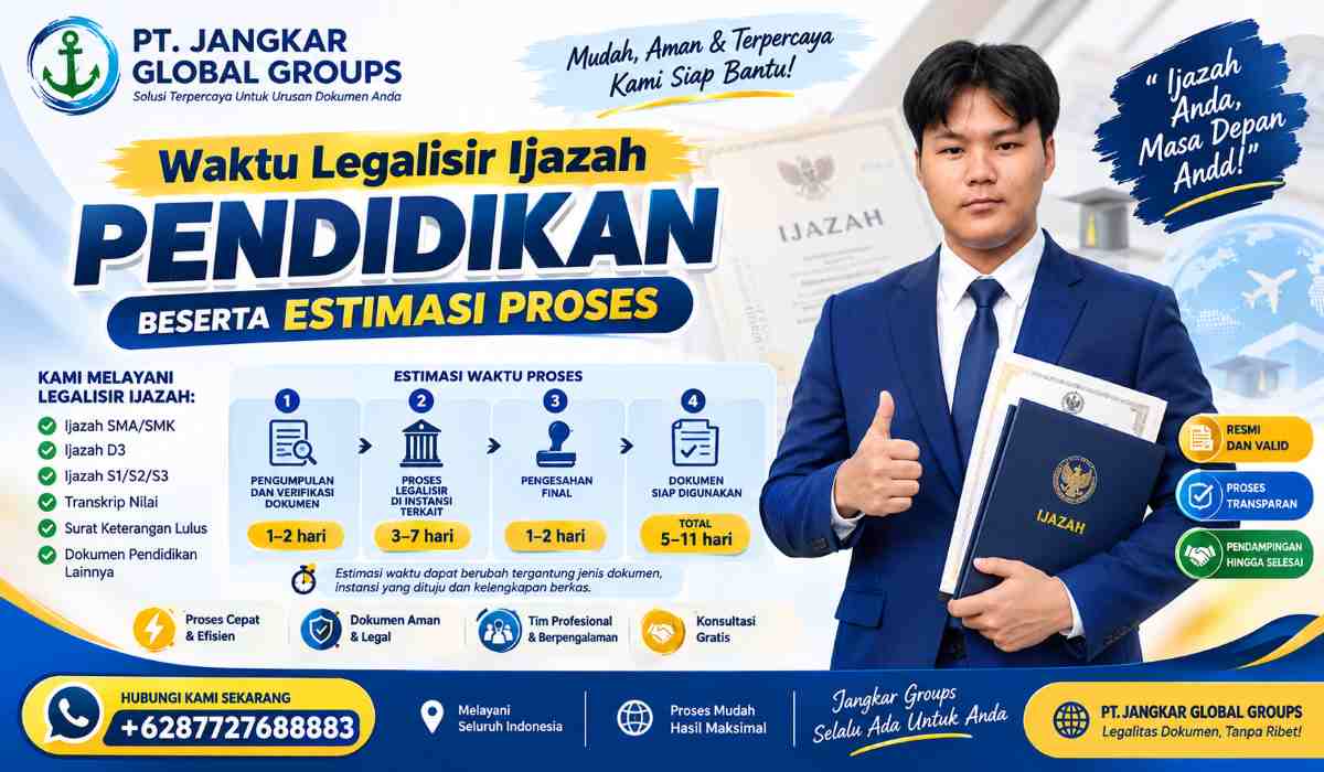 Waktu Legalisir Ijazah Pendidikan Beserta Estimasi Proses
