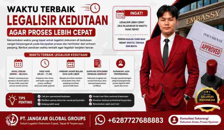 Waktu Terbaik Legalisir Kedutaan Agar Proses Lebih Cepat