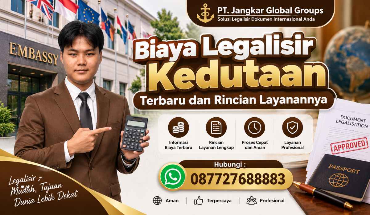Biaya Legalisir Kedutaan Terbaru dan Rincian Layanannya