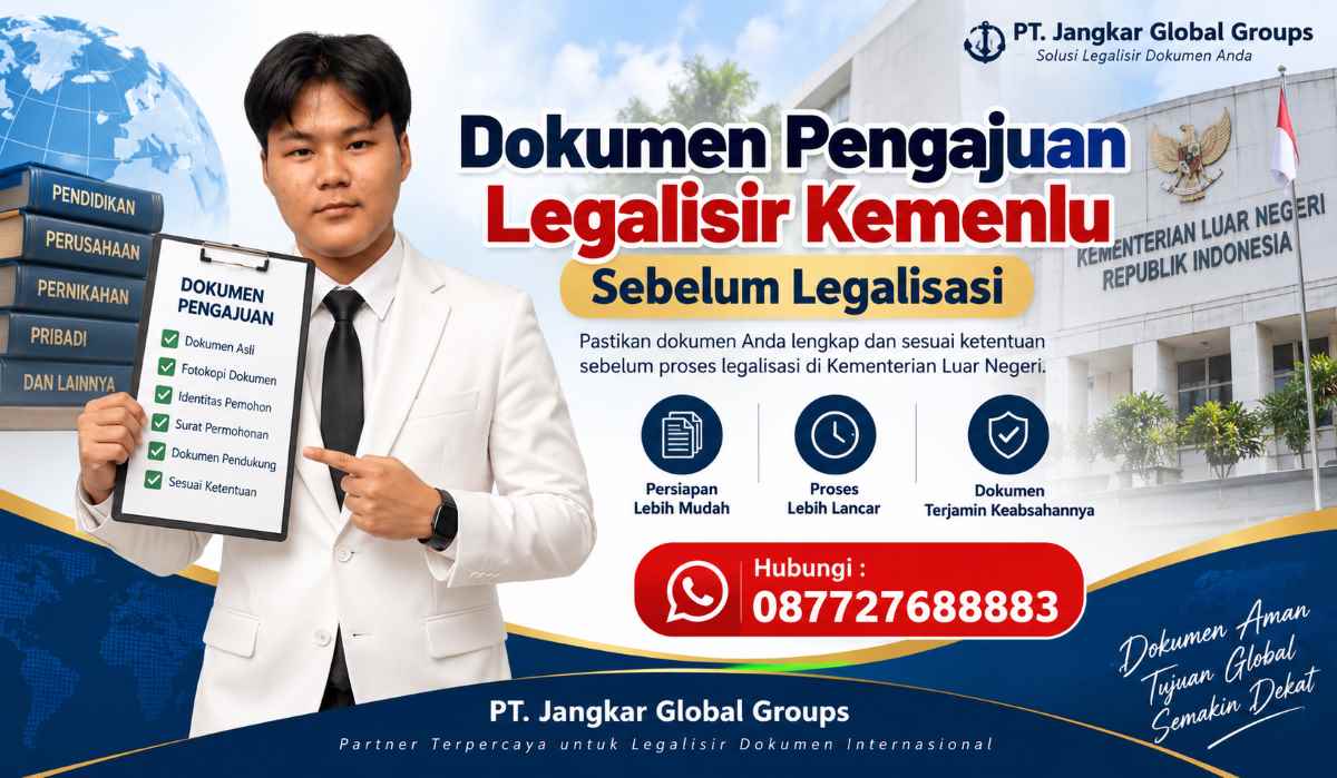 Dokumen Pengajuan Legalisir Kemenlu Sebelum Legalisasi