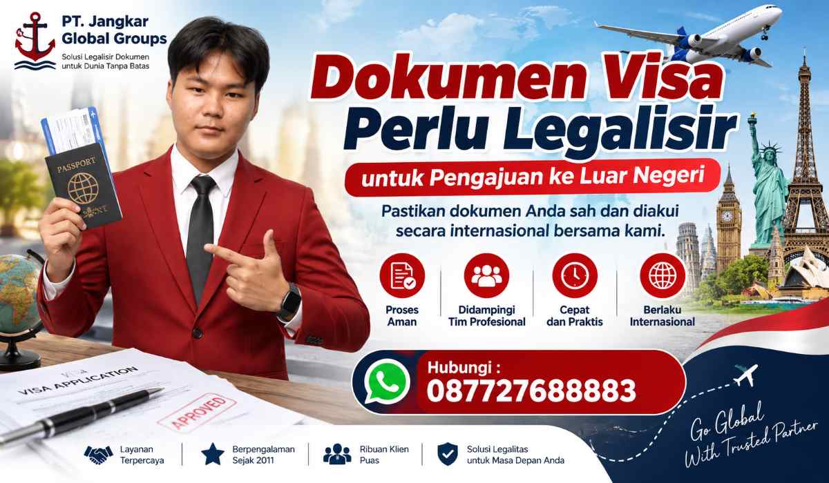 Dokumen Visa Perlu Legalisir untuk Pengajuan ke Luar Negeri