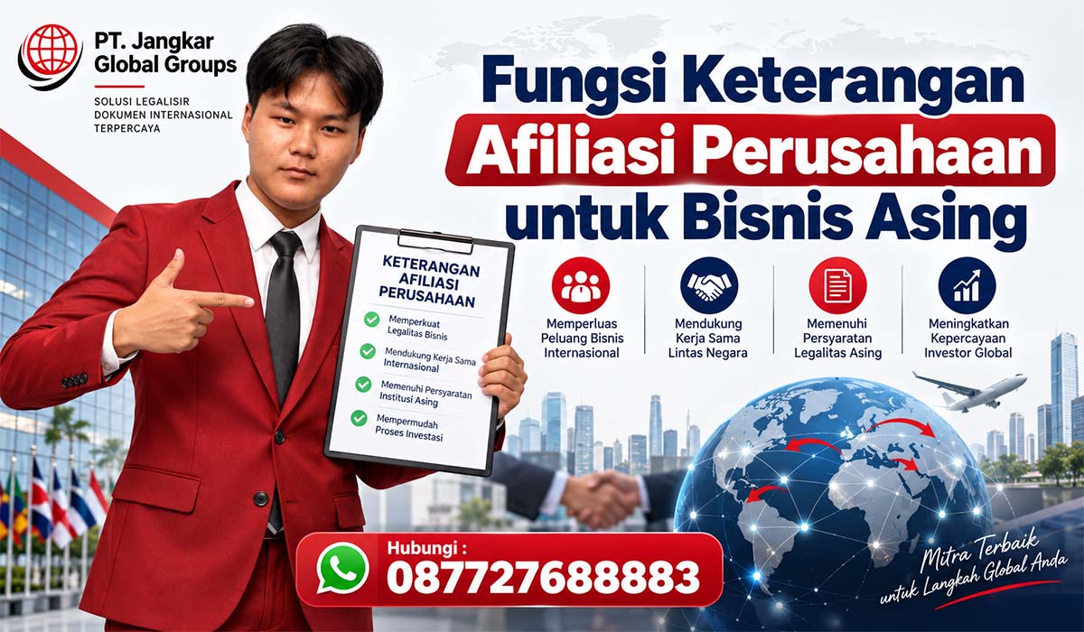 Fungsi Keterangan Afiliasi Perusahaan untuk Bisnis Asing