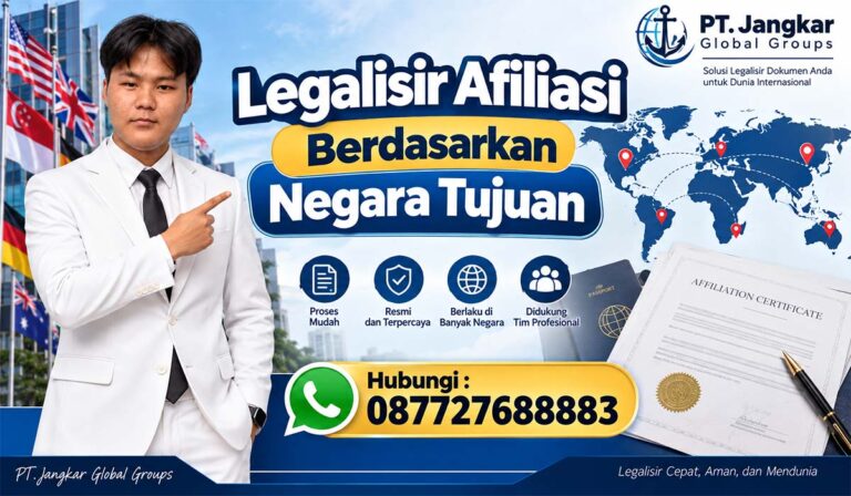 Legalisir Afiliasi Berdasarkan Negara Tujuan