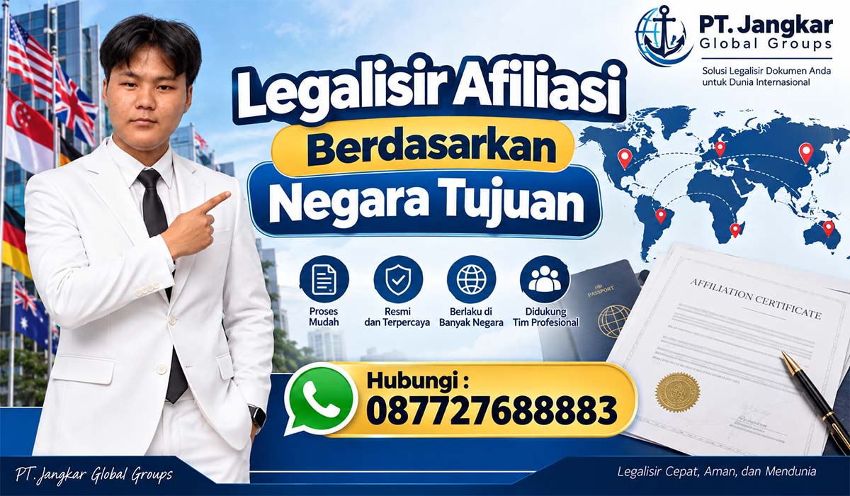 Legalisir Afiliasi Berdasarkan Negara Tujuan