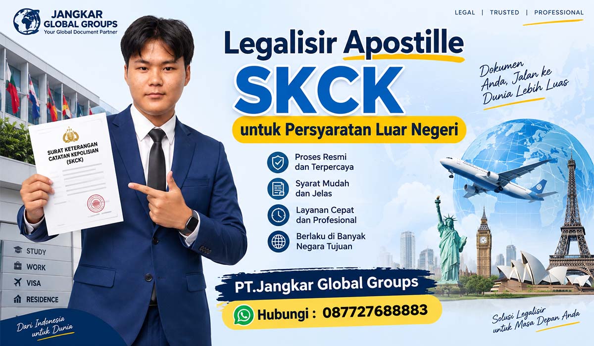 Legalisir Apostille SKCK untuk Persyaratan Luar Negeri
