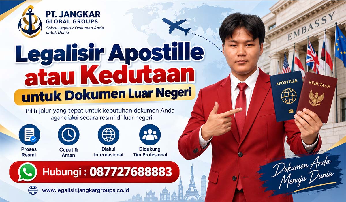 Legalisir Apostille atau Kedutaan untuk Dokumen Luar Negeri