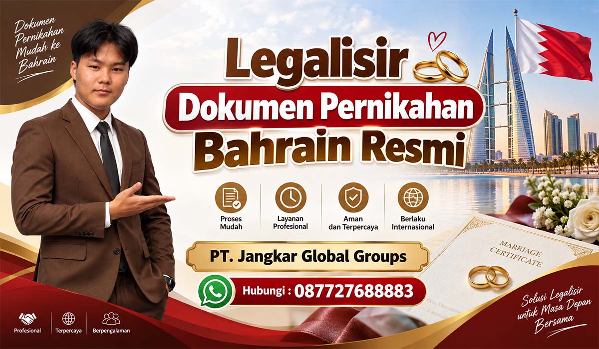 Legalisir Dokumen Pernikahan Bahrain Resmi