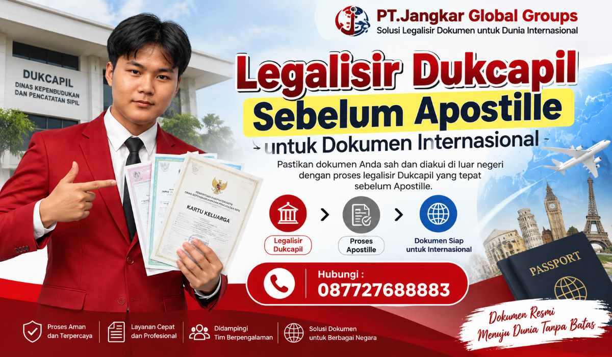 Legalisir Dukcapil Sebelum Apostille untuk Dokumen Internasional