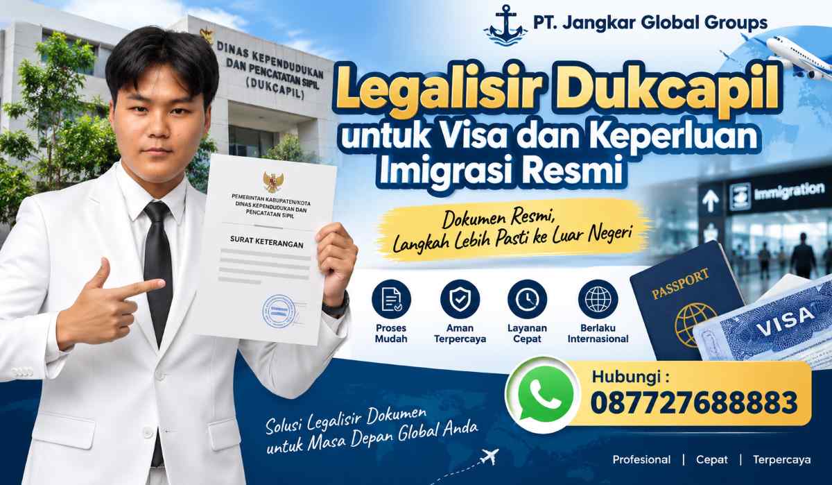 Legalisir Dukcapil untuk Visa dan Keperluan Imigrasi Resmi