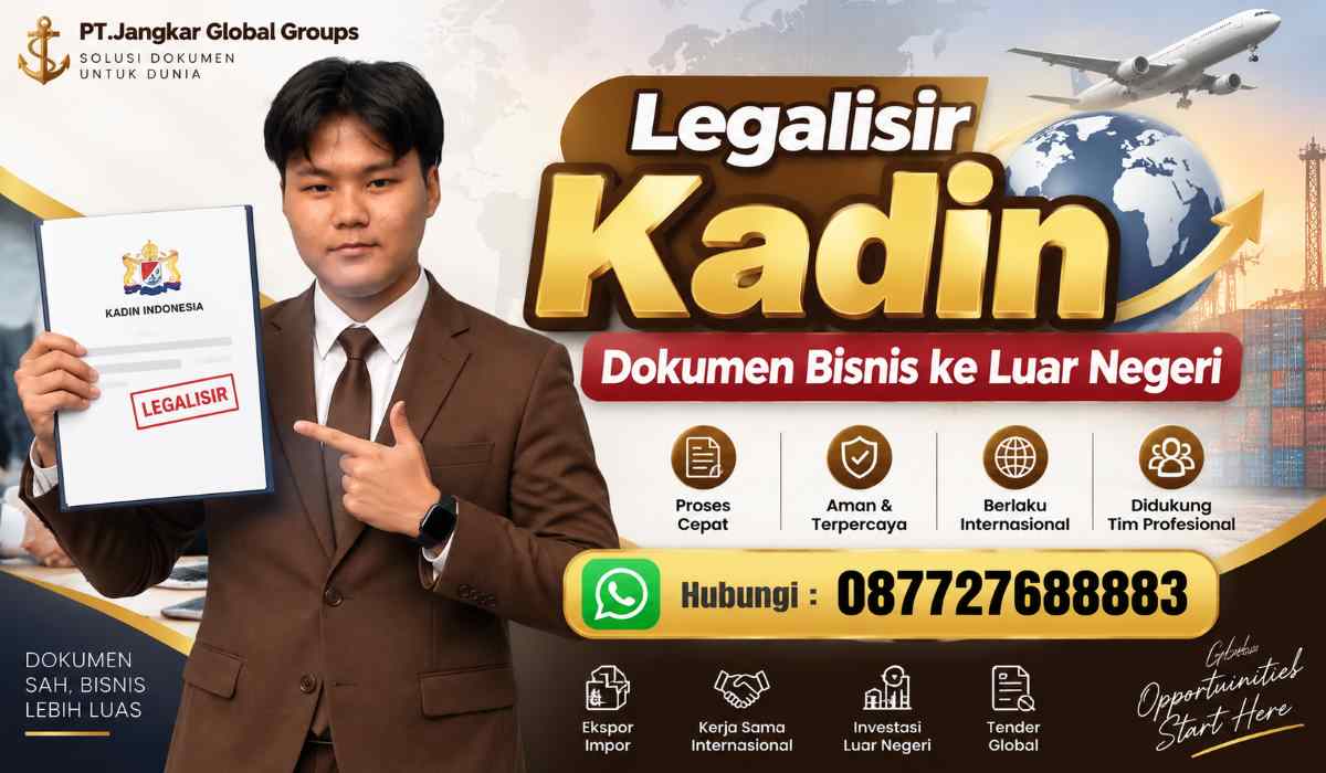 Legalisir Kadin Dokumen Bisnis ke Luar Negeri