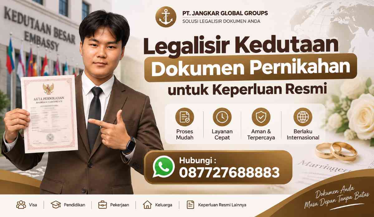 Legalisir Kedutaan Dokumen Pernikahan untuk Keperluan Resmi