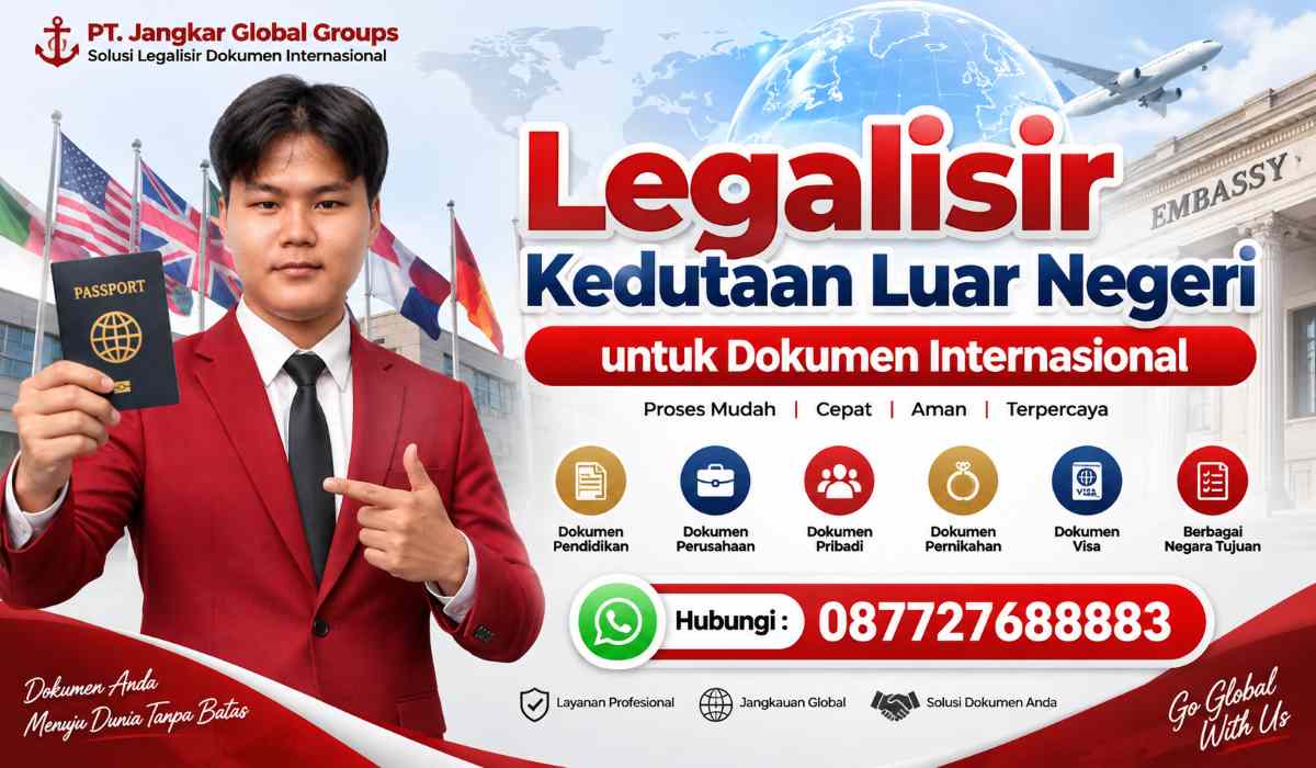 Legalisir Kedutaan Luar Negeri untuk Dokumen Internasional